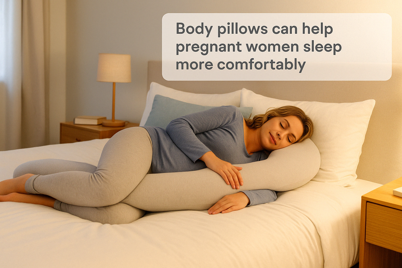 body pillow help pregnant woman sleep